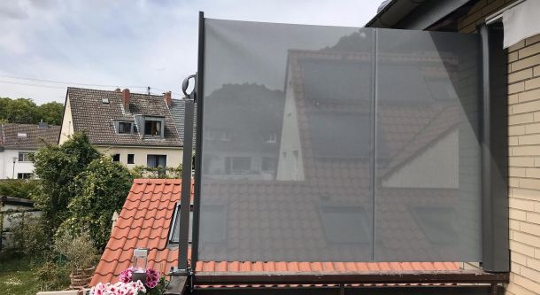Textiler Sichtschutz für Balkon